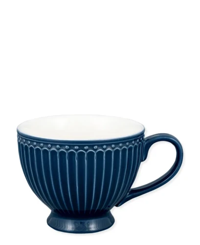 GreenGate-ceramiczna filiżanka do herbaty ALICE Dark blue