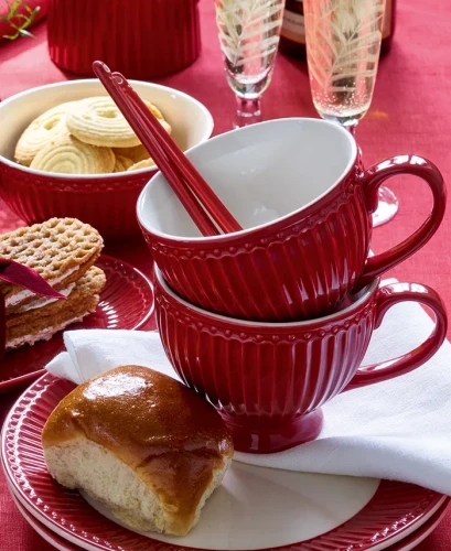GreenGate-ceramiczna filiżanka do herbaty ALICE red