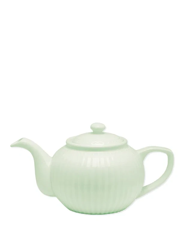 GreenGate-ceramiczny dzbanek do herbaty ALICE pale green