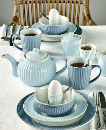 GreenGate-ceramiczny dzbanek do herbaty ALICE pale blu