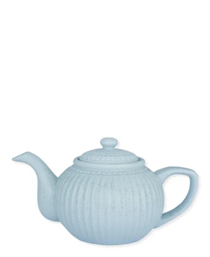 GreenGate-ceramiczny dzbanek do herbaty ALICE ice blue