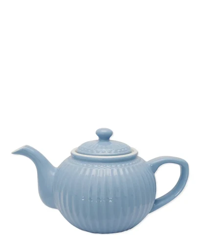 GreenGate-ceramiczny dzbanek do herbaty ALICE sky blue