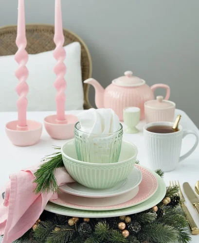 GreenGate-ceramiczny dzbanek do herbaty ALICE pale pink