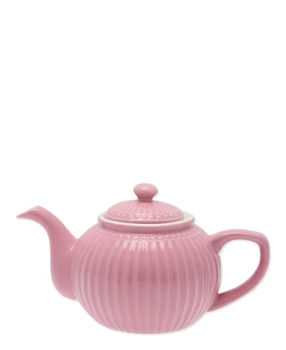 GreenGate-ceramiczny dzbanek do herbaty ALICE dusty rose