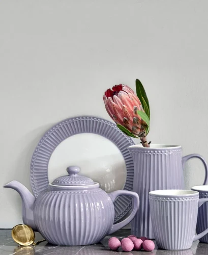 GreenGate-ceramiczny dzbanek do herbaty ALICE lavender