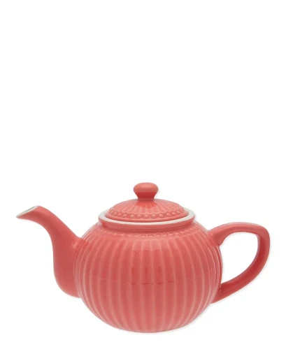 GreenGate-ceramiczny dzbanek do herbaty ALICE coral