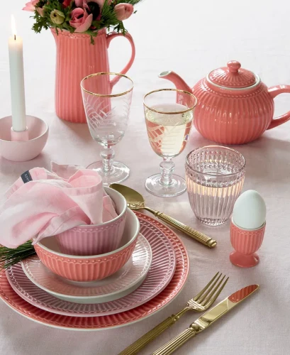 GreenGate-ceramiczny dzbanek do herbaty ALICE coral