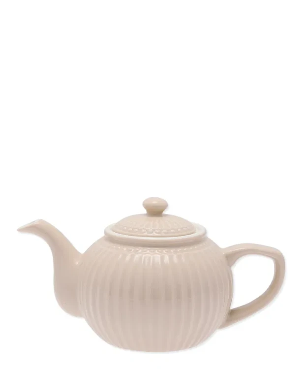 GreenGate-ceramiczny dzbanek do herbaty ALICE fudge
