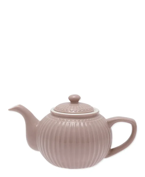 GreenGate-ceramiczny dzbanek do herbaty ALICE hazelnut
