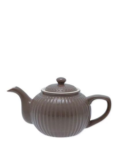 GreenGate-ceramiczny dzbanek do herbaty ALICE Chocolate