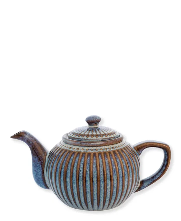 GreenGate-ceramiczny dzbanek do herbaty ALICE Oyster blue