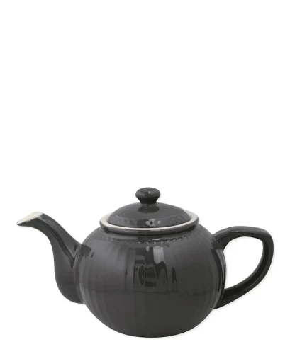 GreenGate-ceramiczny dzbanek do herbaty ALICE dark grey