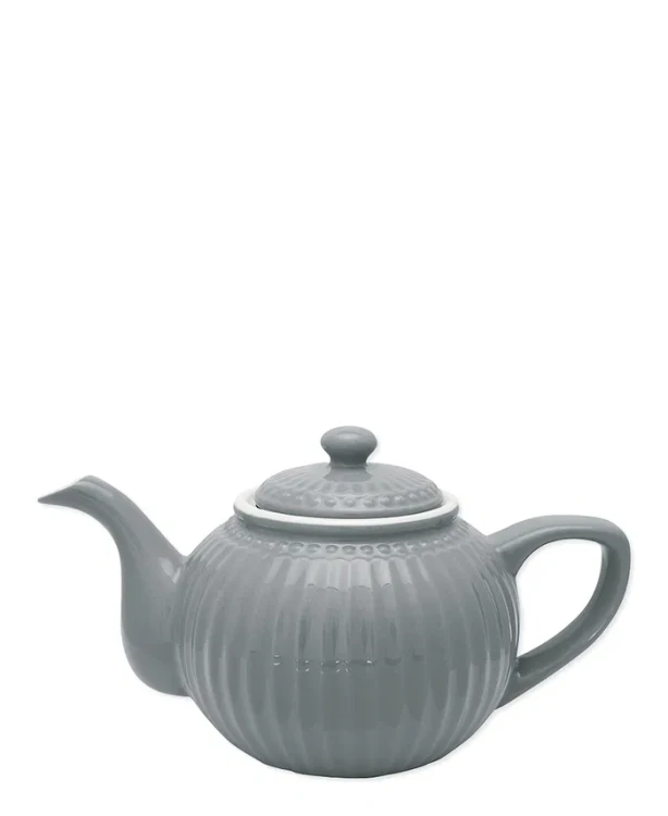 GreenGate-ceramiczny dzbanek do herbaty ALICE stone grey