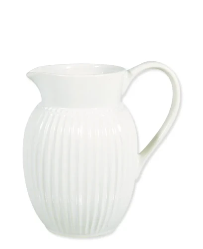 GreenGate-ceramiczny mały dzbanek pękaty ALICE white 0,5 l