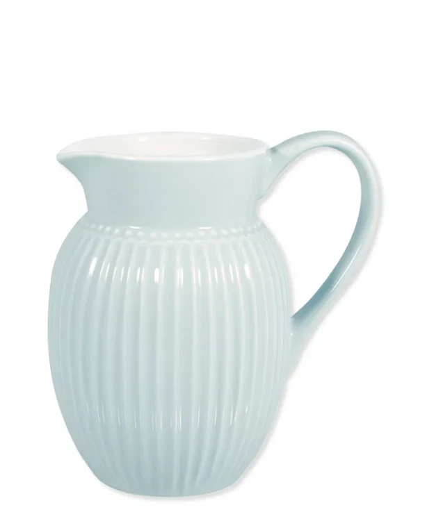 GreenGate-ceramiczny mały dzbanek pękaty ALICE blue 0,5 l