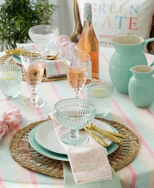 GreenGate-ceramiczny mały dzbanek pękaty ALICE mint 0,5 l