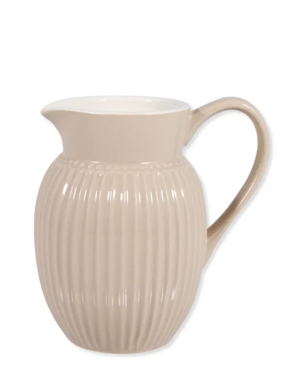 GreenGate-ceramiczny mały dzbanek pękaty ALICE fudge 0,5 l