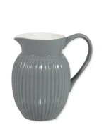 GreenGate-ceramiczny mały dzbanek pękaty ALICE grey 0,5 l