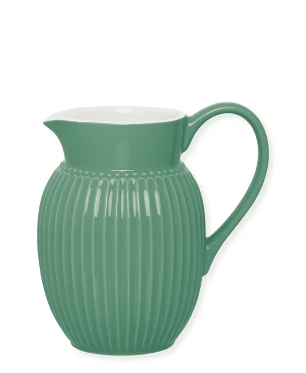 GreenGate-ceramiczny mały dzbanek pękaty ALICE green 0,5 l