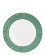 GreenGate-ceramiczny talerz obiadowy ALICE dusty green
