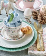GreenGate-ceramiczny talerz obiadowy ALICE dusty green