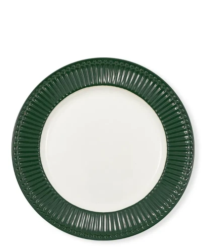 GreenGate-ceramiczny talerz obiadowy ALICE pinewood green
