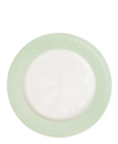 GreenGate-ceramiczny talerz obiadowy ALICE pale green