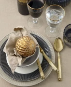 GreenGate-ceramiczny talerz obiadowy ALICE fudge