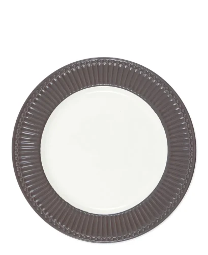 GreenGate-ceramiczny talerz obiadowy ALICE chocolate