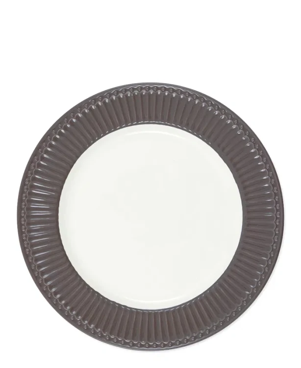 GreenGate-ceramiczny talerz obiadowy ALICE chocolate