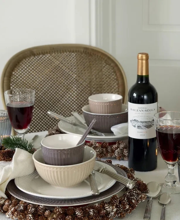 GreenGate-ceramiczny talerz obiadowy ALICE chocolate