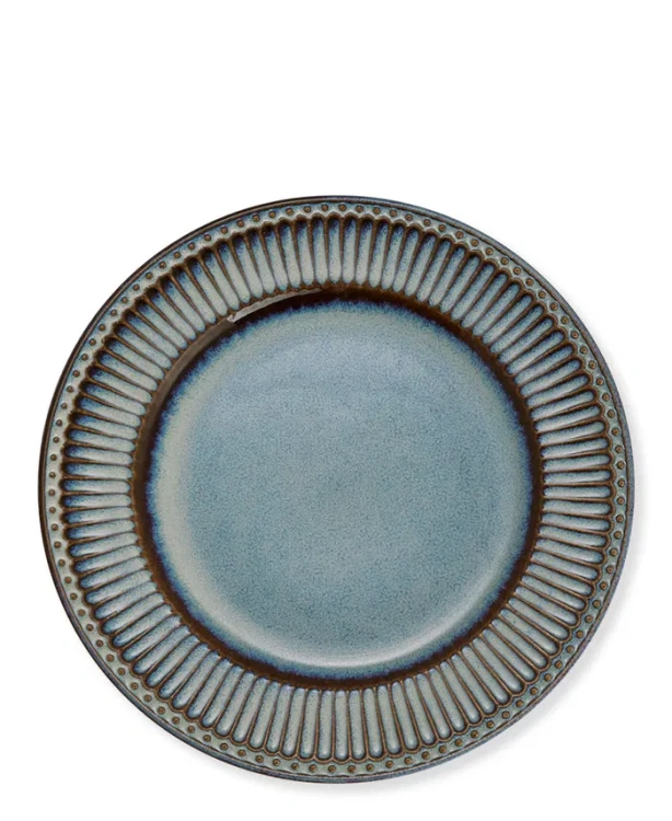 GreenGate-ceramiczny talerz obiadowy ALICE oyster blue