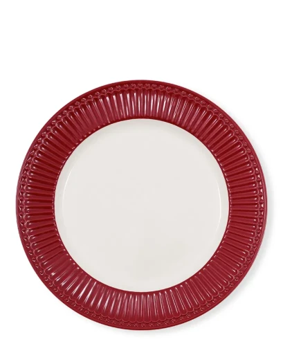 GreenGate-ceramiczny talerz obiadowy ALICE clared red