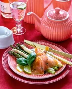 GreenGate-ceramiczny talerz obiadowy ALICE clared red