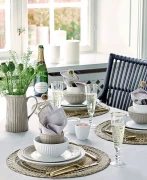 GreenGate-ceramiczny talerz obiadowy ALICE white