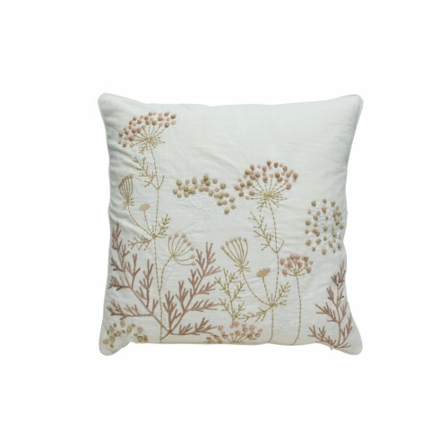 Lene Bjerre- poszewka na poduszkę 50x50 Visilia beżowa w haftowane kwiaty