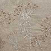 Lene Bjerre- poszewka na poduszkę 60x40 Visilia beżowa w haftowane kwiaty