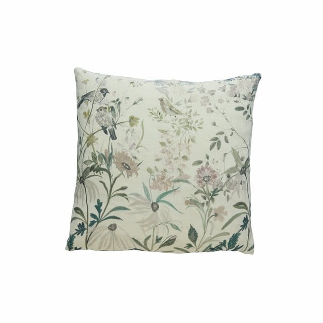 Lene Bjerre- poszewka na poduszkę 50x50 Vilia jasna w kwiaty kolorowe