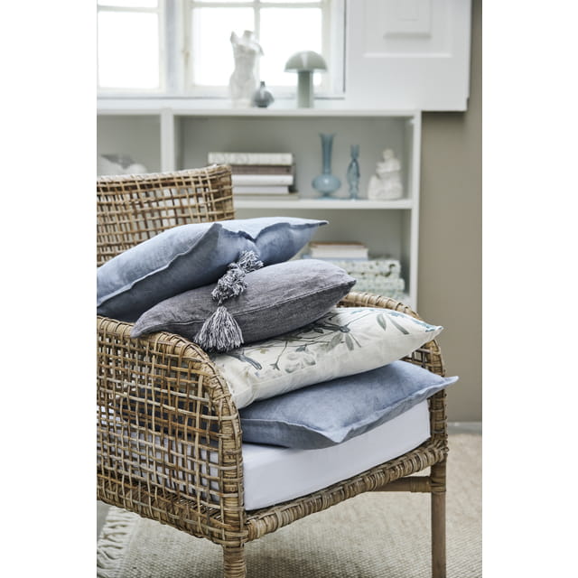 Lene Bjerre- poszewka na poduszkę 50x50 Vilia jasna w kwiaty kolorowe