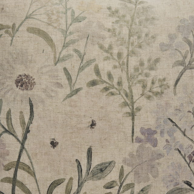 Lene Bjerre- poszewka na poduszkę 50x50 Vilia beżowa w kwiaty kolorowe