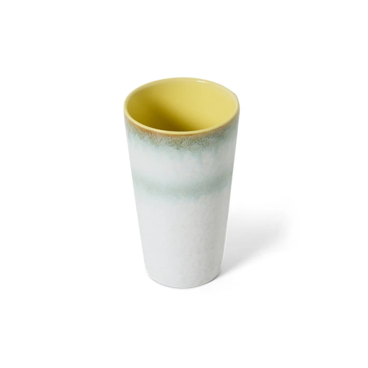 Kubek ceramiczny do latte 70s petal