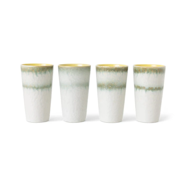 Kubek ceramiczny do latte 70s petal