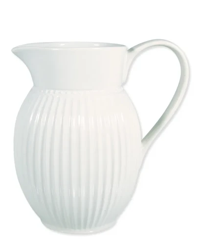 GreenGate-ceramiczny dzbanek pękaty ALICE white 1,5 l