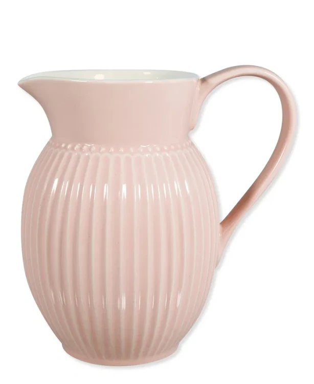 GreenGate-ceramiczny dzbanek pękaty ALICE pale pink 1,5 l
