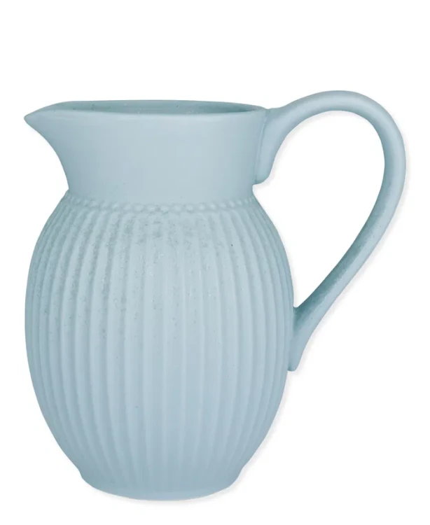 GreenGate-ceramiczny dzbanek pękaty ALICE ice blue 1,5 l