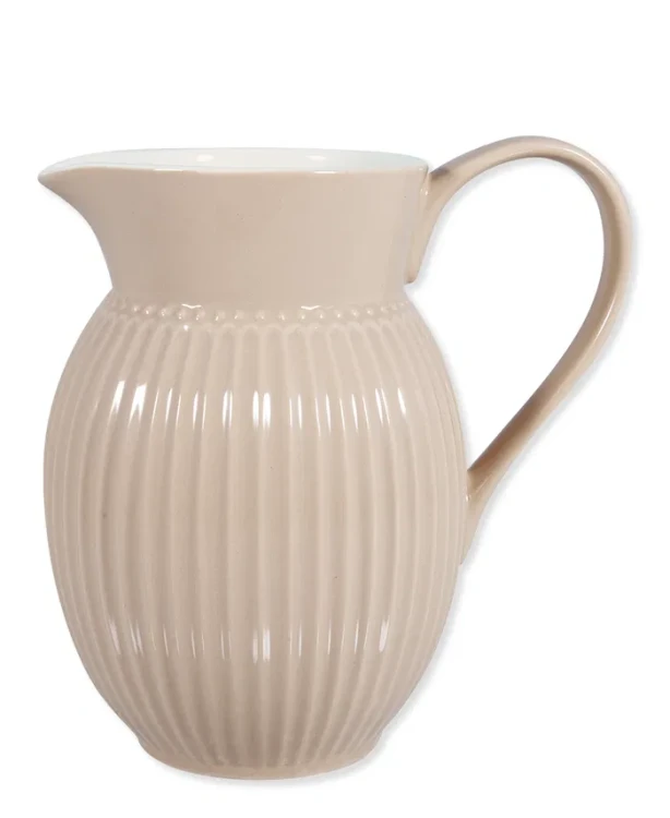 GreenGate-ceramiczny dzbanek pękaty ALICE ripple blue 1,5 l