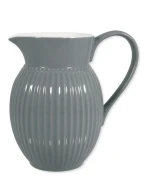 GreenGate-ceramiczny dzbanek pękaty ALICE stone grey 1,5 l