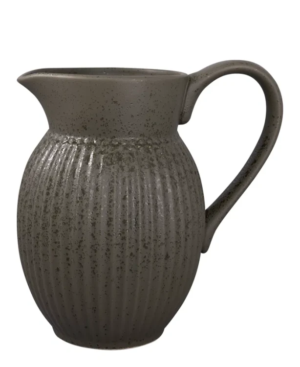 GreenGate-ceramiczny dzbanek pękaty ALICE olive green 1,5 l
