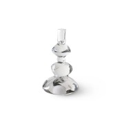 s HKLIVING - szklany świecznik crystal