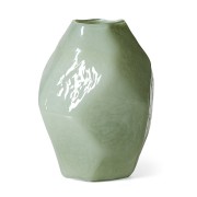 HKLIVING - szklany wazon jasno zielony peridot 34 cm